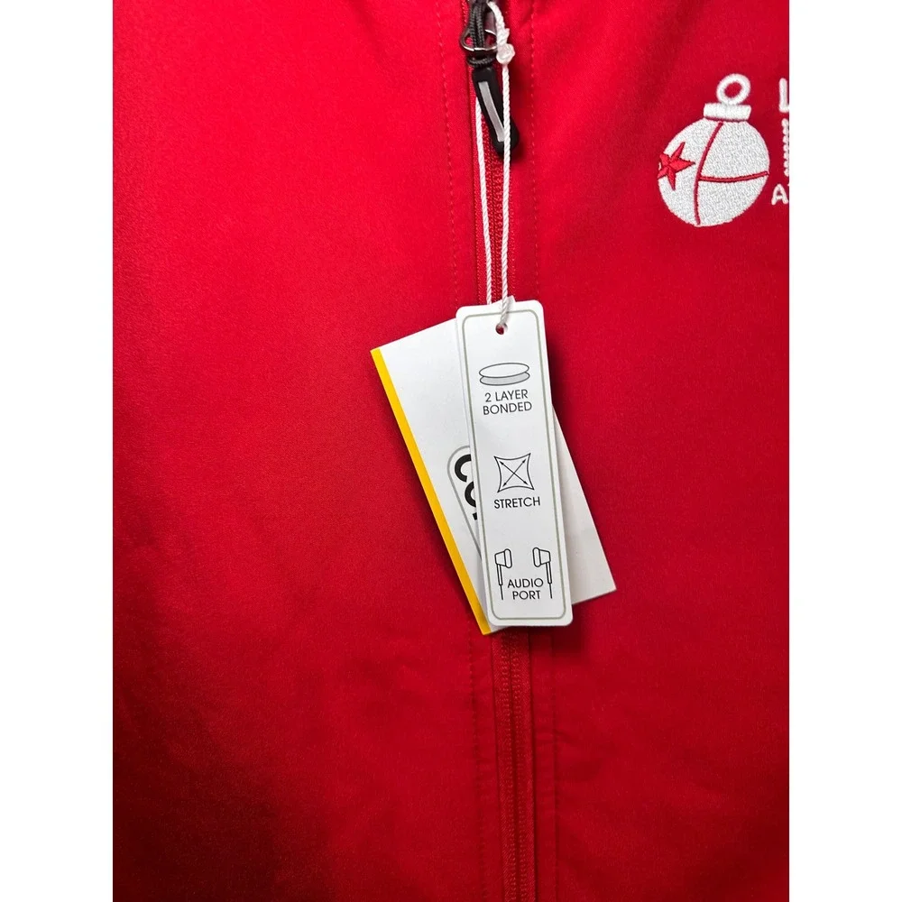 Core 365 Mens CE701 Red Softshell Fleece Lined Vest Lone Star‎ Lights Size Large